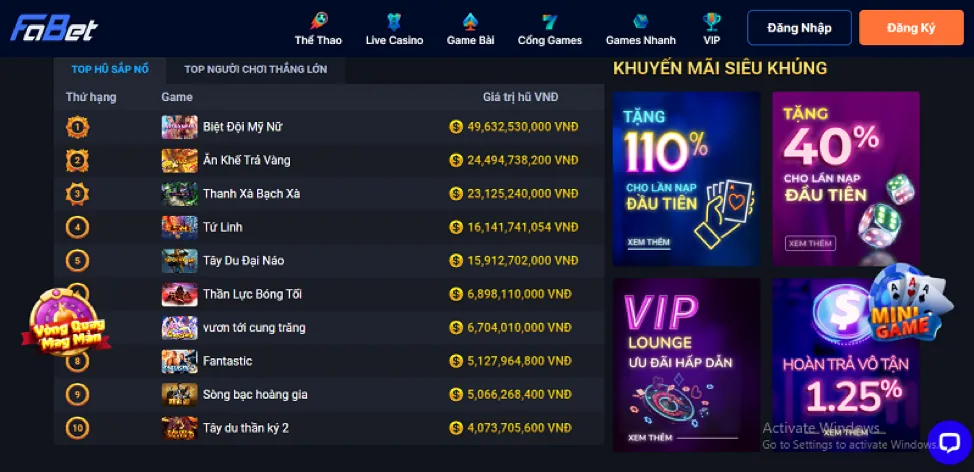 Ưu đãi chào mừng người chơi mới f1686s app