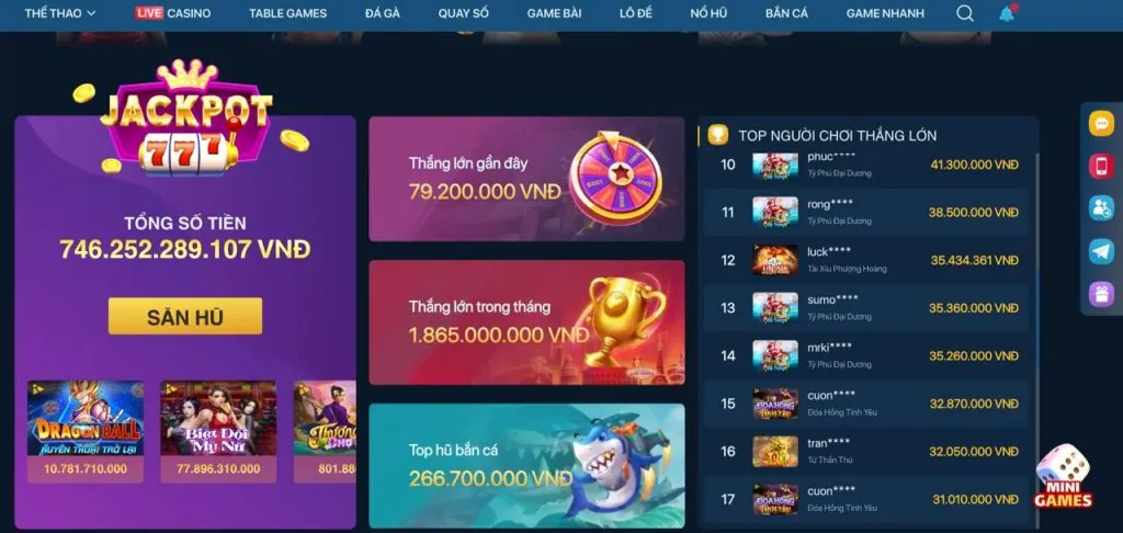 Ưu đãi casino và slot